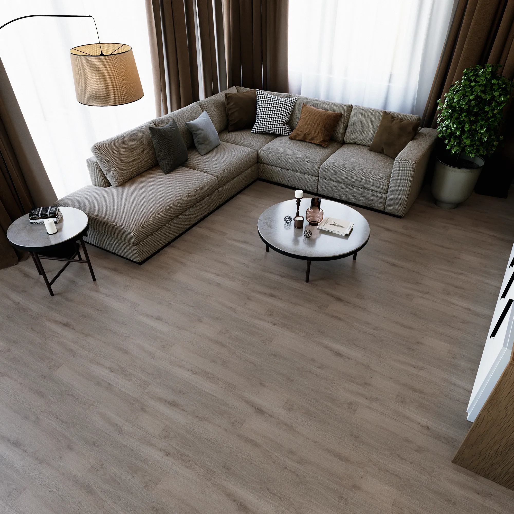 Product image for Pismo vinyl flooring plank (SKU: 21003-3128) in the InstaGrip ComfortCushion product line from Urban Surfaces