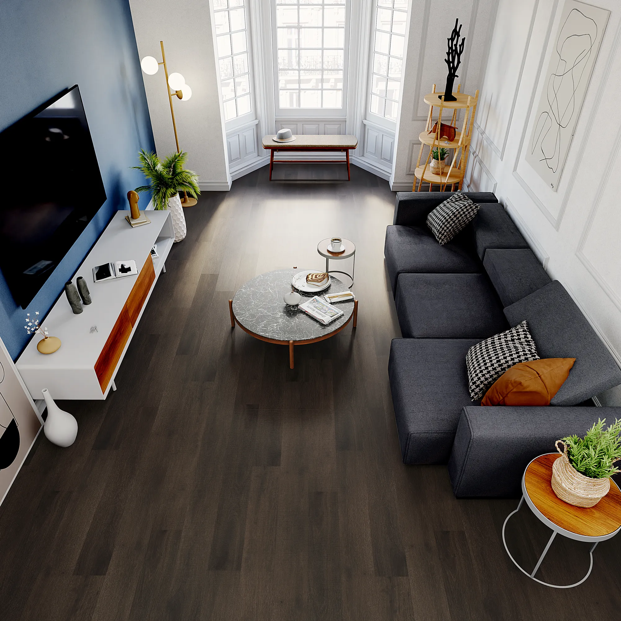 Product image for Woods Cove vinyl flooring plank (SKU: 21006-3128) in the InstaGrip ComfortCushion product line from Urban Surfaces