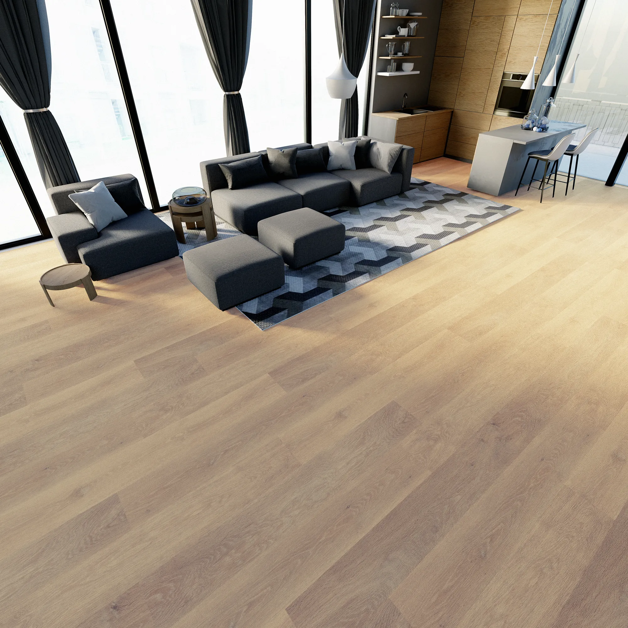 Product image for Yosemite vinyl flooring plank (SKU: 21299-3128) in the InstaGrip ComfortCushion product line from Urban Surfaces