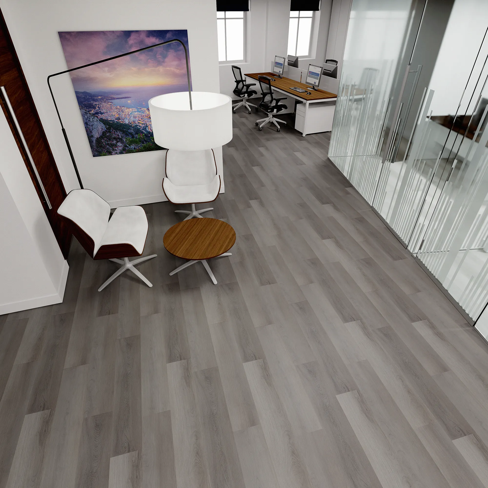 Product image for Sullivan Street vinyl flooring plank (SKU: 7502) in the SoHo Square product line from Urban Surfaces