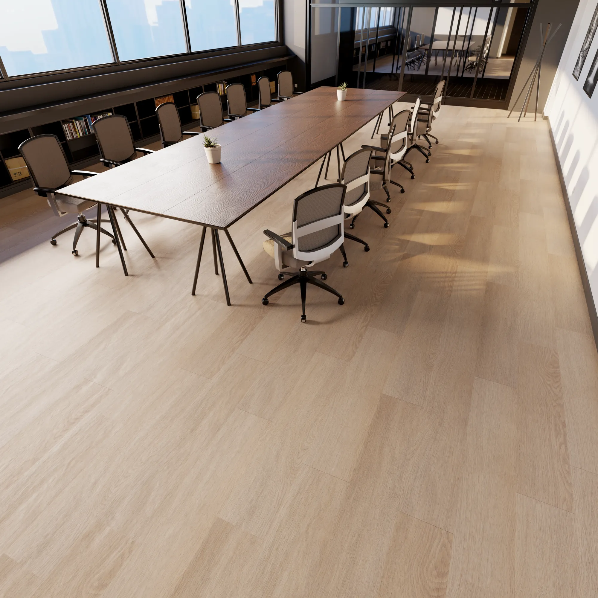 Product image for Wooster Street vinyl flooring plank (SKU: 7505) in the SoHo Square product line from Urban Surfaces