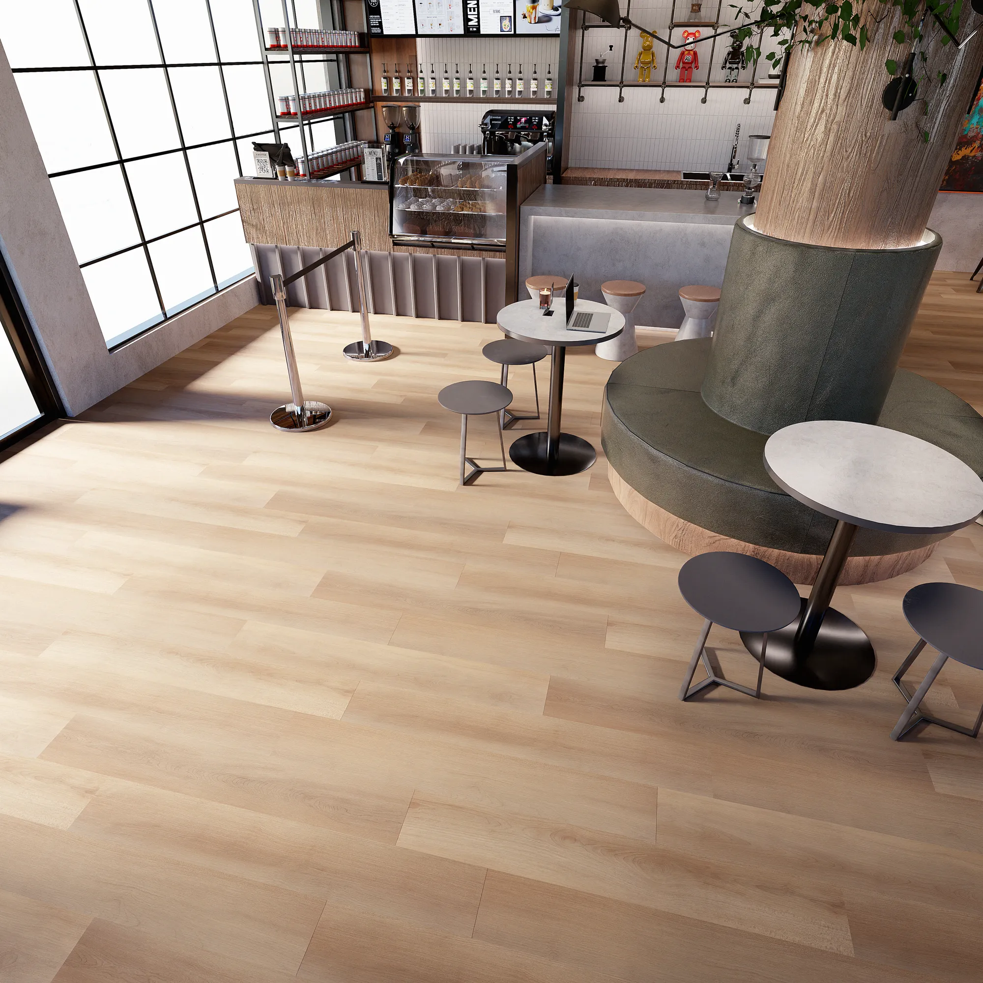 Product image for Crosby Street vinyl flooring plank (SKU: 7507) in the SoHo Square product line from Urban Surfaces