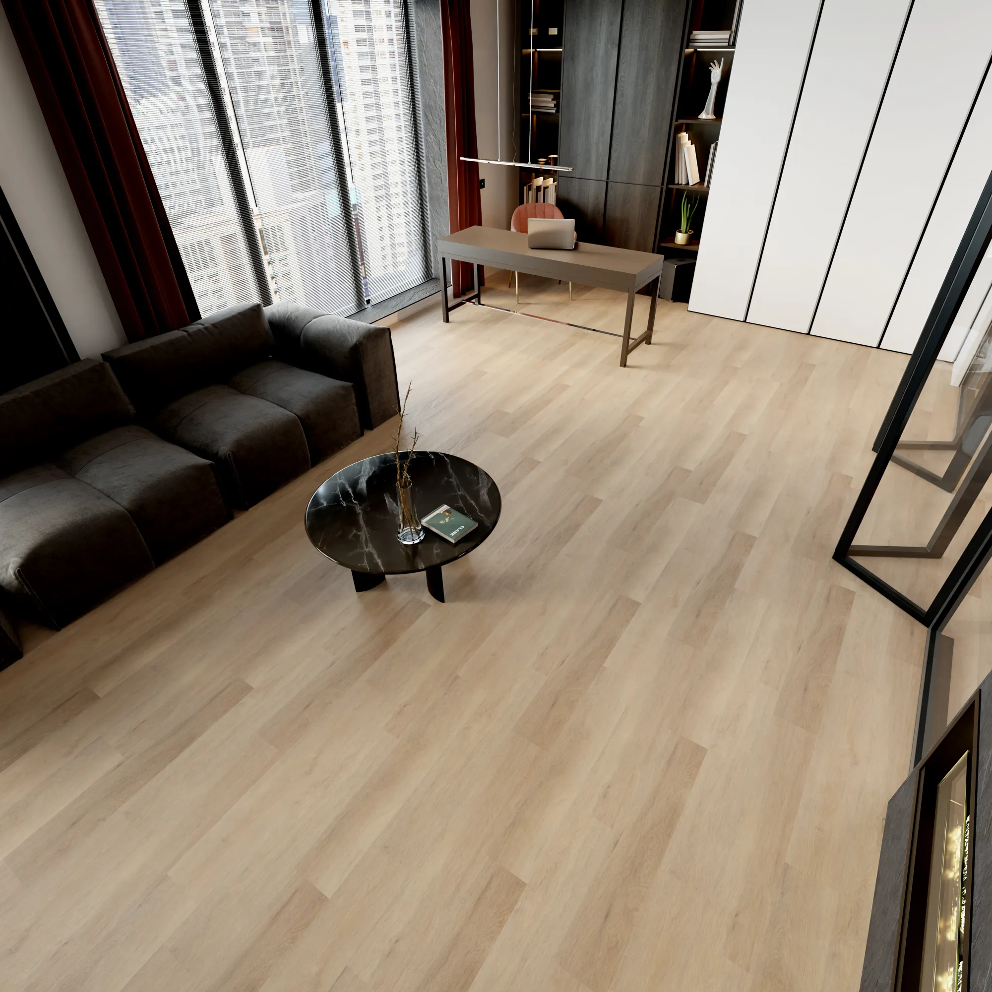 Product image for Briscoe vinyl flooring plank (SKU: 8123) in the Main Street product line from Urban Surfaces