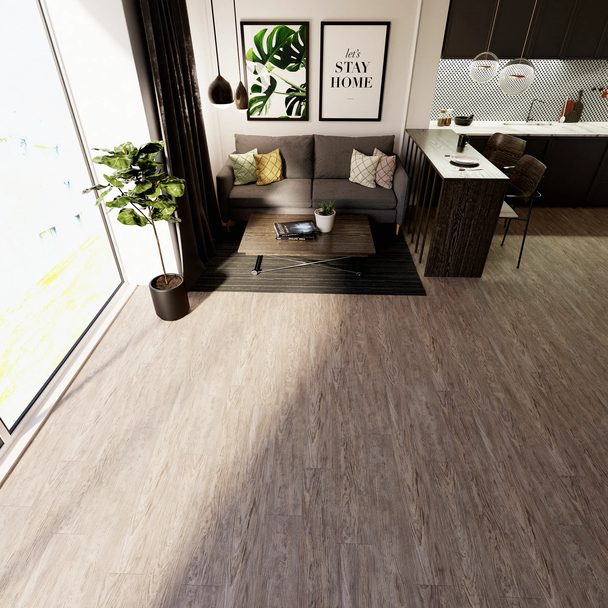 Product image for La Jolla vinyl flooring plank (SKU: 9516-D) in the Sound-Tec product line from Urban Surfaces
