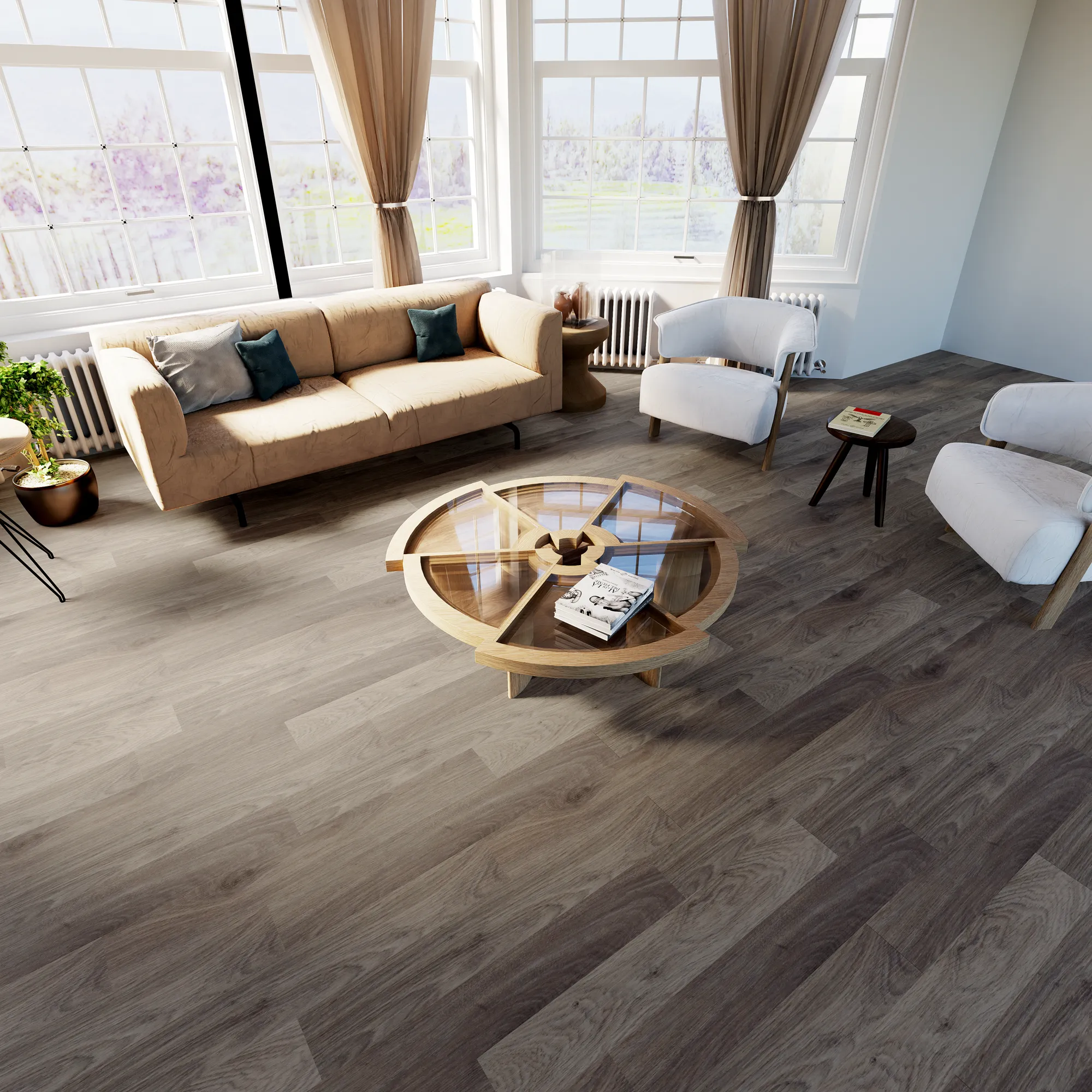 Product image for Courtland Alley vinyl flooring plank (SKU: 9528) in the Sound-Tec product line from Urban Surfaces