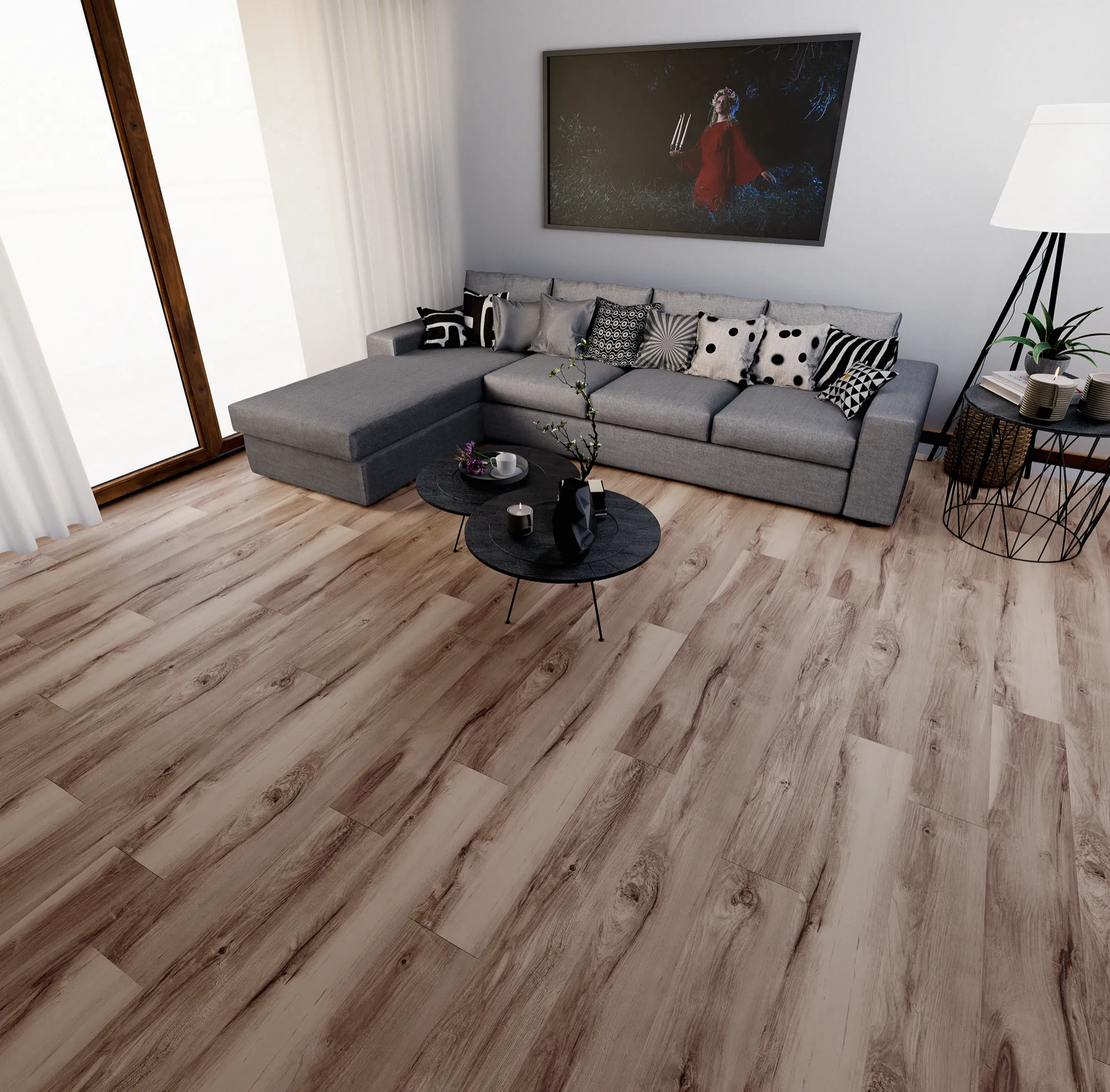 Product image for Kodiak vinyl flooring plank (SKU: 9537-D) in the Sound-Tec product line from Urban Surfaces